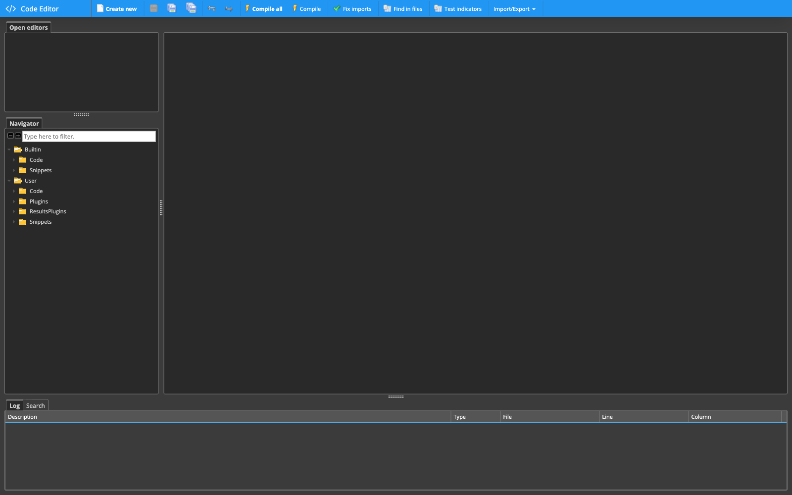 The Code Editor brings together several entry points for custom programming in one place.